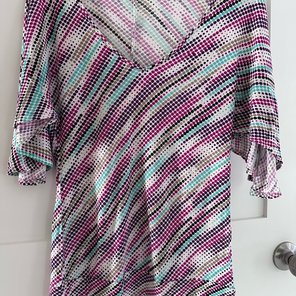 Lux Polka Dot Patterned Top